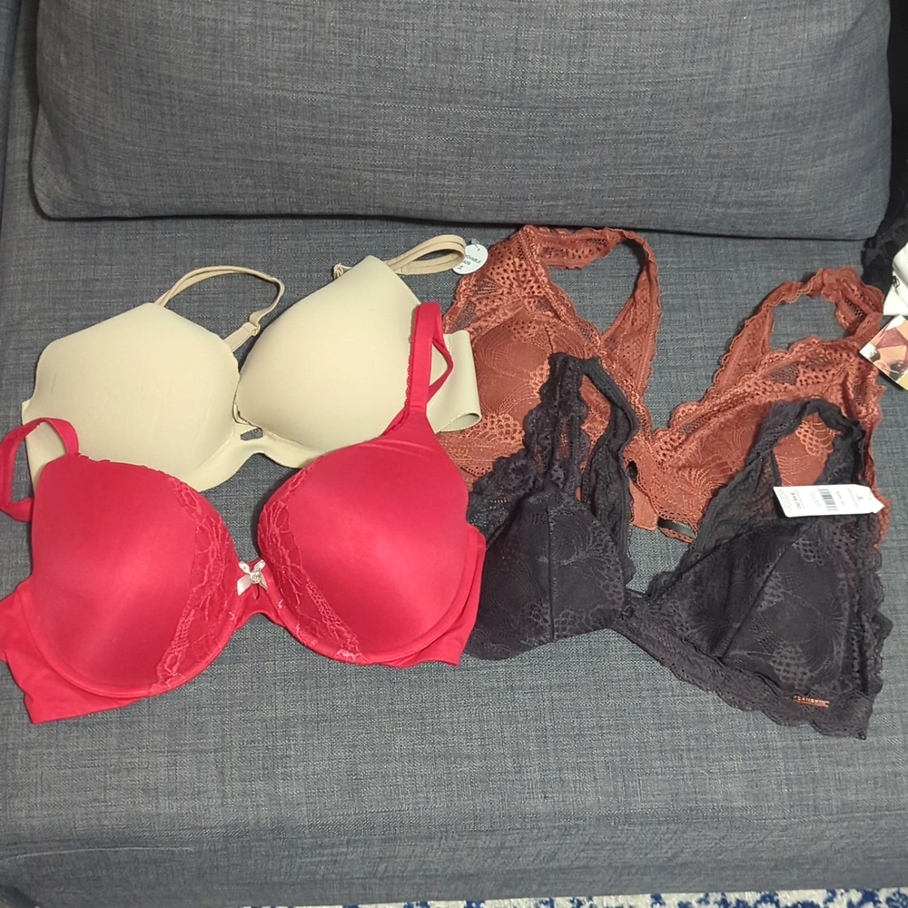 Victoria secret bras 36d and xl danskin bralets